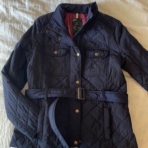 Quilted navy jacket from gap in small
